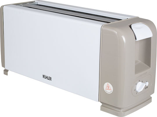 Muhler MT-1244 Toaster 2 Schlitze 1200W Inox