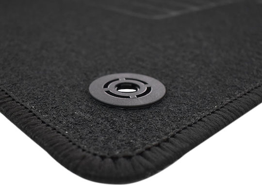 Rigum Set of Front and Rear Mats 4pcs for Volkswagen T-Roc Audi Q2 Black