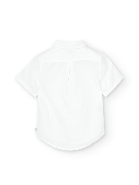 Boboli Kids Linen Shirt White