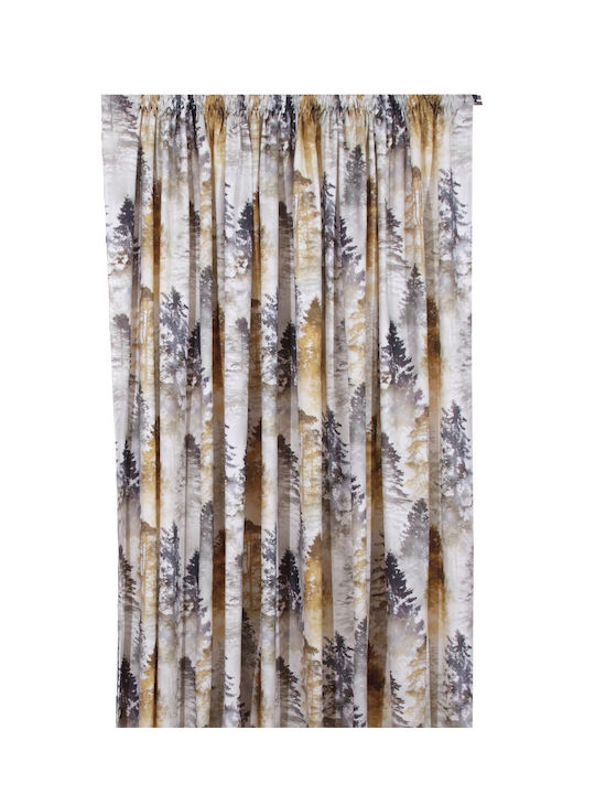 Anna Riska Perdea Cu Coafură Forest Bej 140x270 cm