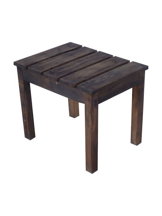 Koral Auxiliary Outdoor Free Standing Wood Table Walnut 45x45x44cm