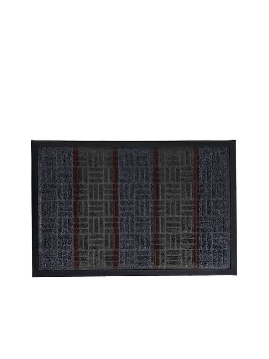 Sidirela Carpet with Non-Slip Underside Doormat Κύκνος Γκρι 45x75εκ.