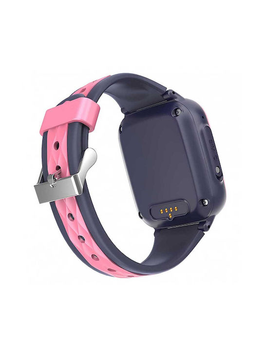INTIME Kids Smartwatch with GPS & Rubber/Plastic Strap Pink