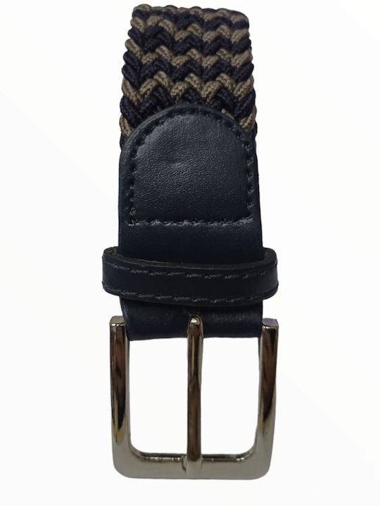 Elastic Men's Belt Knitted Multicolored