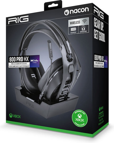 Nacon RIG 800 PRO HX Ασύρματο Over Ear Gaming Headset με σύνδεση USB for XBOX