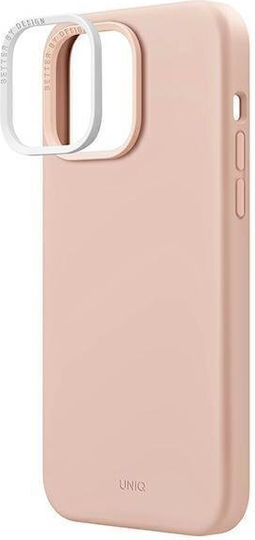 Uniq Lino Hue Magclick Back Cover Silicone Blush Pink (iPhone 14 Pro)
