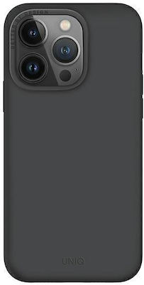 Uniq Lino Hue Magclick Coperta din spate Silicon Charcoal Grey (iPhone 14 Pro Max) UNIQ-IP6.7PM(2022)-LINOHMGRY