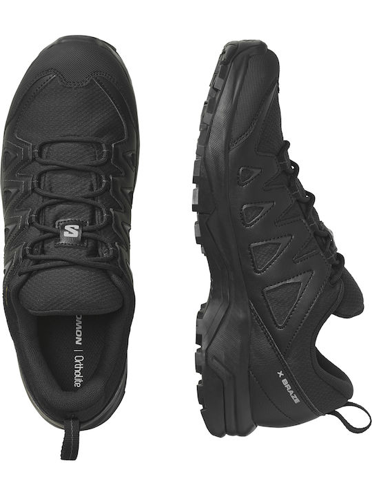 Salomon X Braze GTX Men's Hiking Shoes Waterproof with Gore-Tex Membrane Black