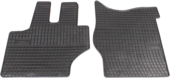 Frogum Front Car Mats 2 Pieces for Mercedes-Benz Actros 1998 Black