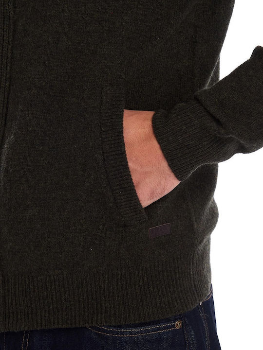 Men's Knitted Cardigan Seaweed