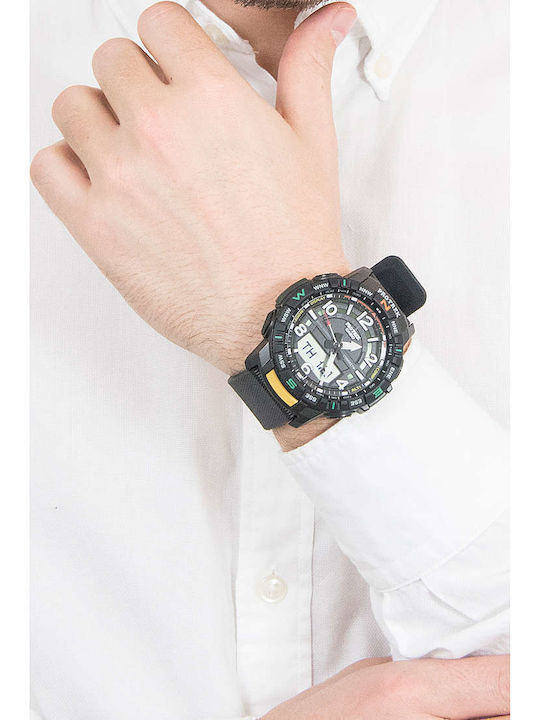 Casio Pro Trek Ρολόι Μπαταρίας με Καουτσούκ Λουράκι Casio Pro Trek Ρολόι Μπαταρίας με Καουτσούκ Λουράκι