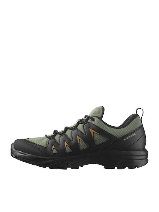 Salomon X Braze GTX Men's Waterproof Hiking Shoes with Gore-Tex Membrane Green