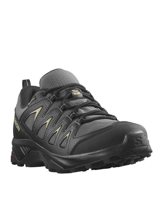 Salomon X Braze GTX Men's Waterproof Hiking Shoes With Gore-Tex Membrane Black