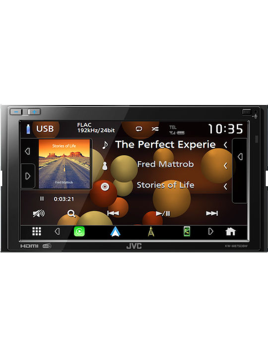 JVC Ηχοσύστημα Αυτοκινήτου 2DIN (Bluetooth/USB) με Οθόνη Αφής 6.8"