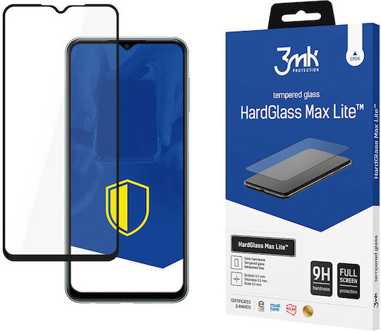 3MK HardGlass Max Lite Закалено стъкло за цялото лице Черен (Galaxy M23)