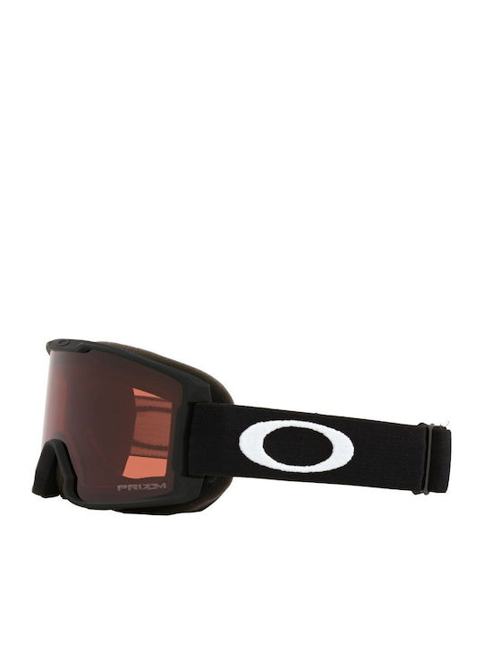 Oakley Line Miner Μάσκα Σκι & Snowboard Ενηλίκων Κόκκινη με Φακό Φιμέ σε Κόκκινο Χρώμα
