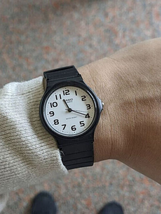 Casio Ρολόι Μπαταρίας με Καουτσούκ Λουράκι