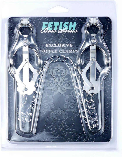Boss Of Toys Σφιγκτήρες Θηλών 45cm σε Ασημί Χρώμα