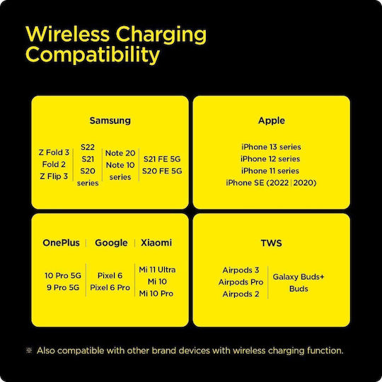 Spigen Kabelloses Ladegerät (Qi Pad) 15W Schwarzs (ArcField PF2104G)