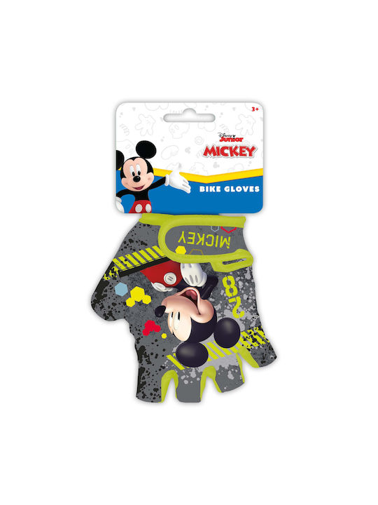 Seven Disney Mickey 2 Halber Finger Fahrradhandschuhe Kinder Mehrfarbig