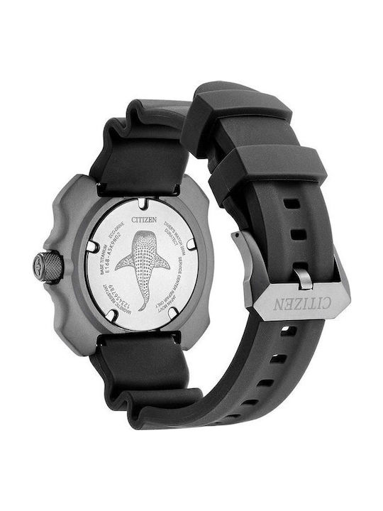 Citizen Promaster Marine Ανδρικό Ρολόι 44mm Eco - Drive με Μαύρο Καουτσούκ Λουράκι