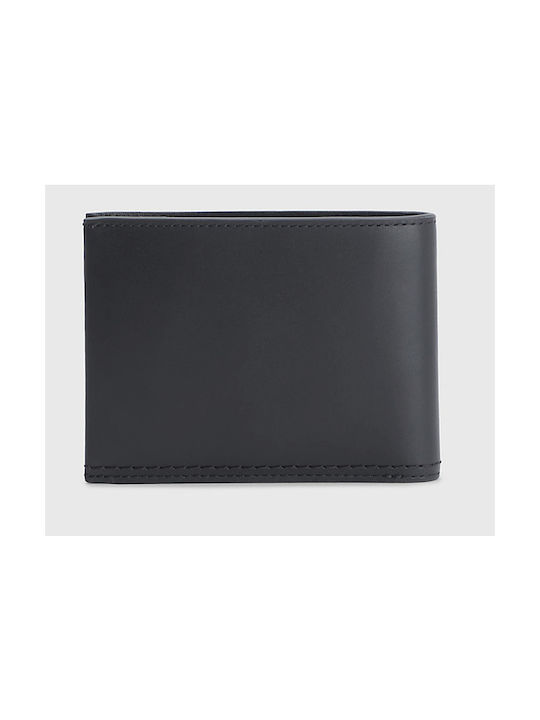 Calvin Klein Duo Stitch Bifold 5cc Men's Leather Wallet with RFID Black