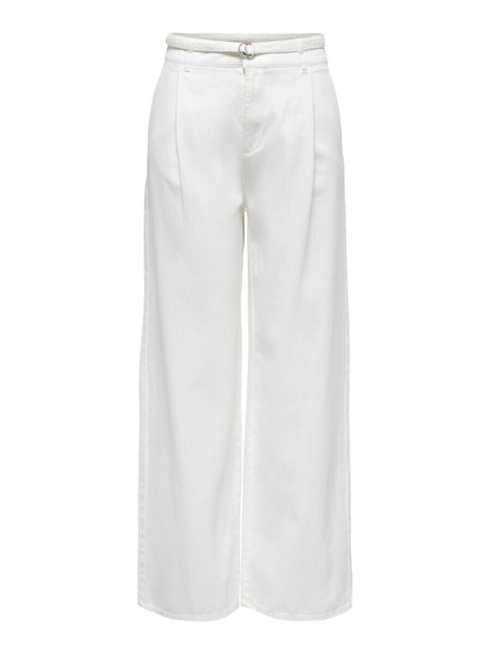 Wide Damenjeans Weiß
