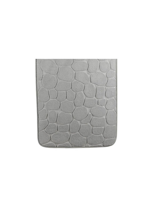 Αντιολισθητικό Πατάκι Μπάνιου Memory Foam AT0000288 Γκρι 50x80εκ.