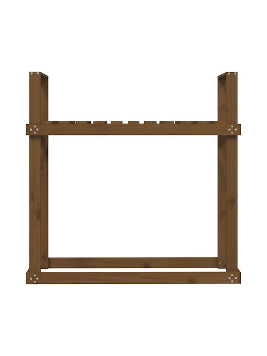 vidaXL Ξύλινο Κουτί Αποθήκευσης Ξύλων 110x35x108.5cm Καφέ