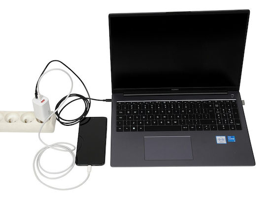 iBox Incarcător Fără Cablu GaN cu Port USB-A și 2 Porturi USB-C 65W Alb