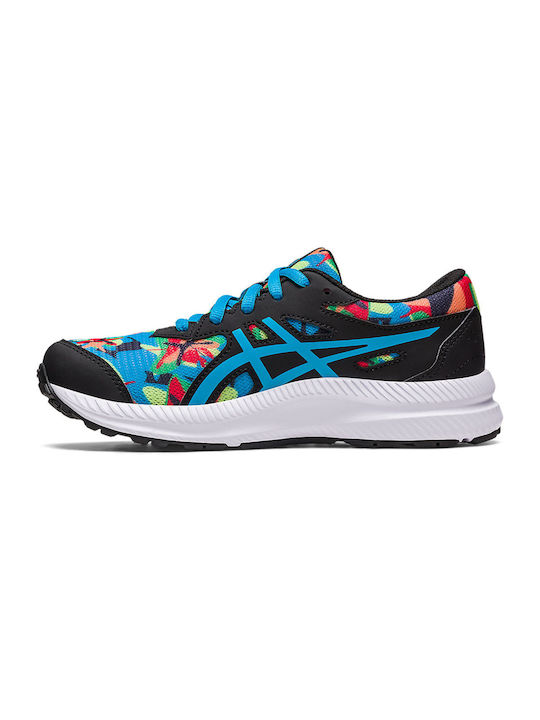 ASICS Kids Sports Shoes Running Contend 8 Print GS Multicolour