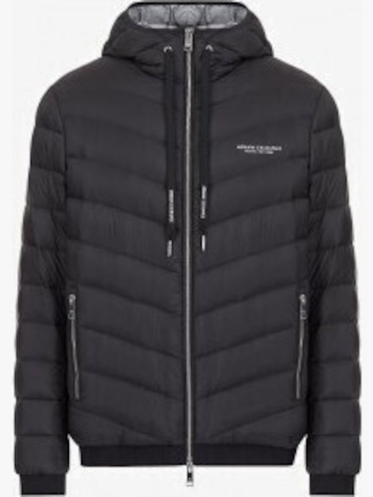 Winter Jacke Puffer Black/melange Grey