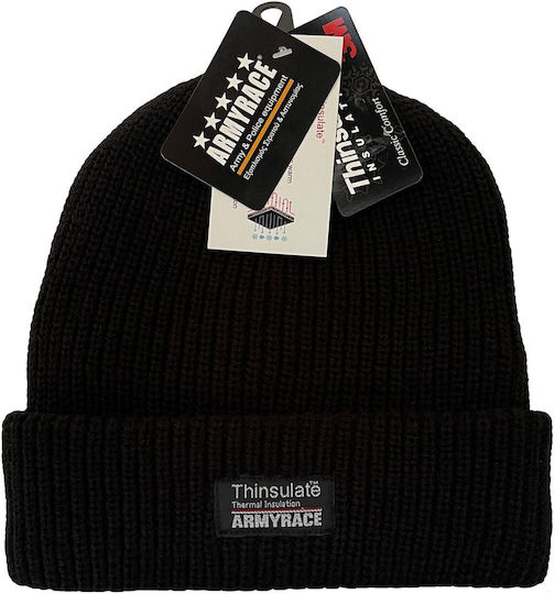 202A Beanie Unisex Căciulă Tricotată Neagră