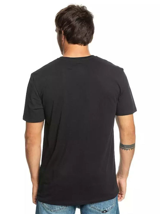 Quiksilver T-shirt Bărbătesc cu Mânecă Scurtă Negru