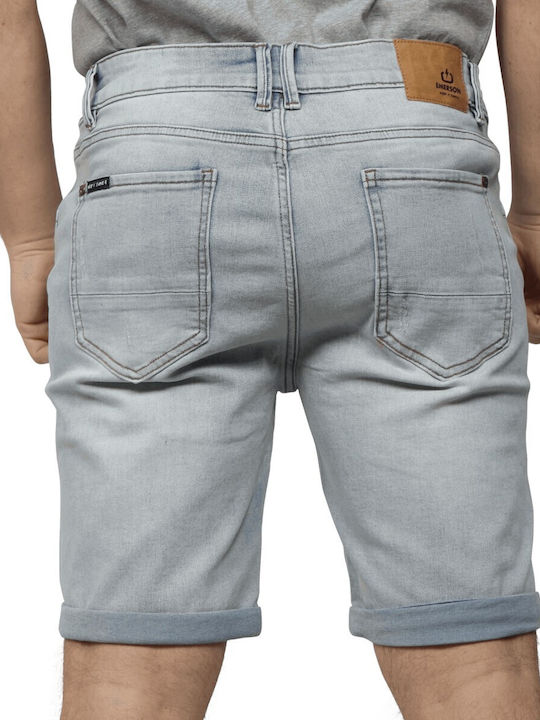 Emerson Pantaloni scurți bărbați Jeans Albastru