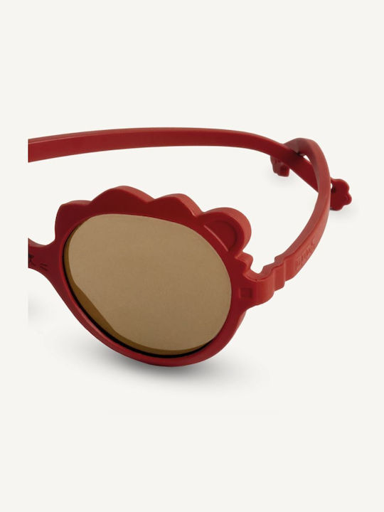 KiETLA Lion Unbreakable Baby Kids Sunglasses with Mirror Lenses Sienna for 1-2 Years