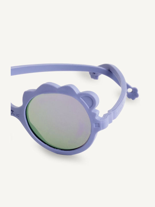 KiETLA Lion Unbreakable Baby Kids Sunglasses with Mirror Purple Lens for 1-2 Years