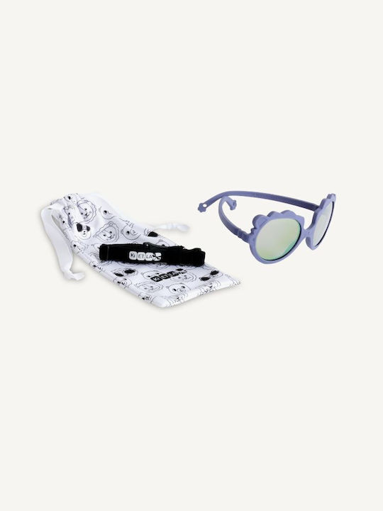 KiETLA Lion Unbreakable Baby Kids Sunglasses with Mirror Purple Lens for 1-2 Years