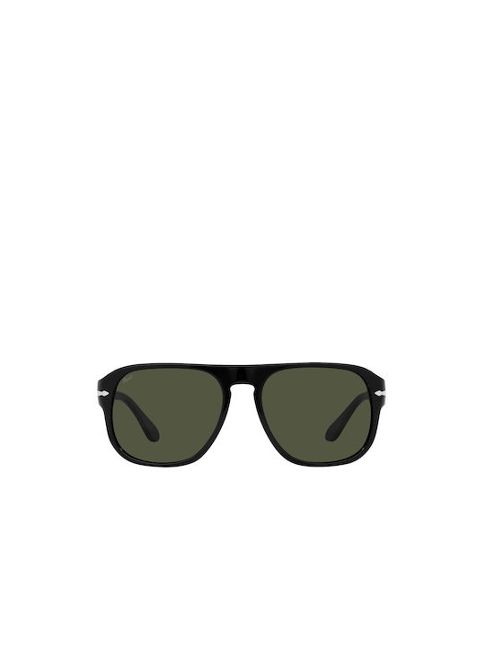 Persol Sonnenbrillen mit Schwarz Rahmen und Grün Linse PO3310S 95/31