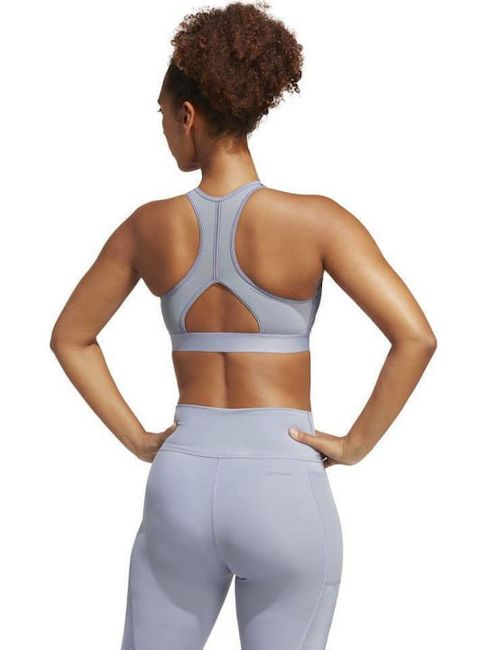 adidas Performance Γυναικείο Αθλητικό Μπουστάκι Ασημί
