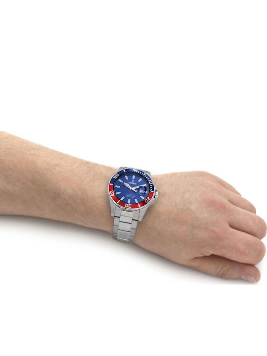 Festina Men's Watch 44mm Automatic with Silver Metal Bracelet