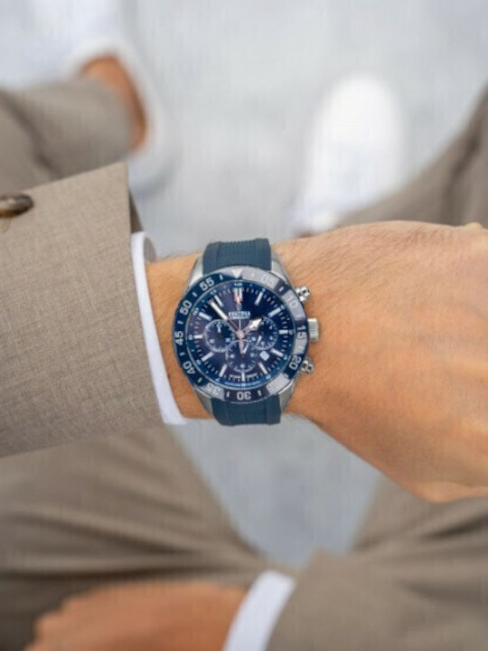 Festina Uhr Batterie mit Kautschukarmband