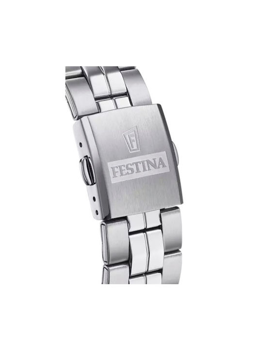 Festina Classic Ceas Baterie cu Argintiu Brățară metalică