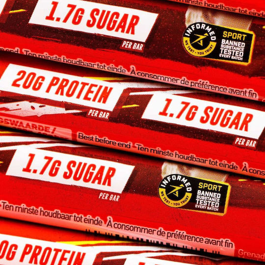 Grenade High Protein Bars with 18.3% Protein & Flavor Peanut Nutter 12x60gr
