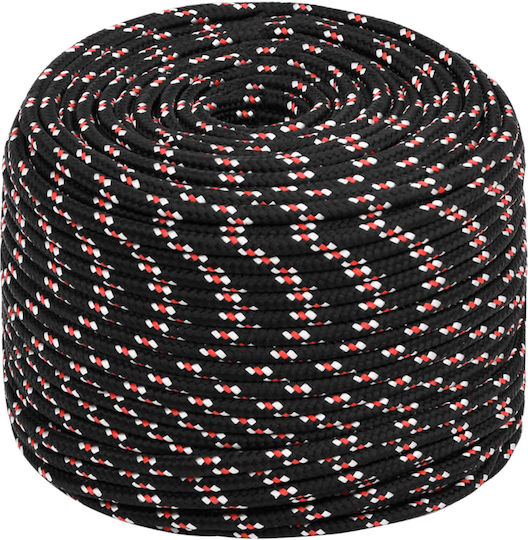 vidaXL Rope Knitted 6mm Black