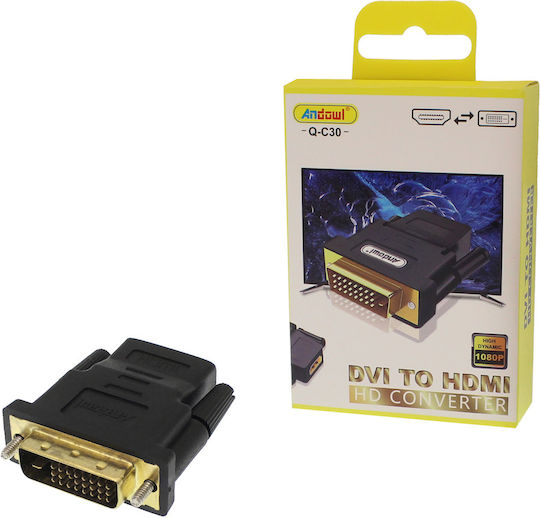 Andowl Q-C30 Converter DVI-D male to HDMI female