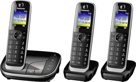 Panasonic KX-TGJ323 Cordless Phone Trio Black