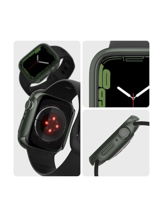 Spigen Thin Fit Plastic Case Military Green for Apple Watch 7/8.