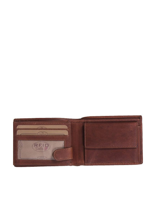 Marvin Leather Men's Wallet Classic with RFID Cognac