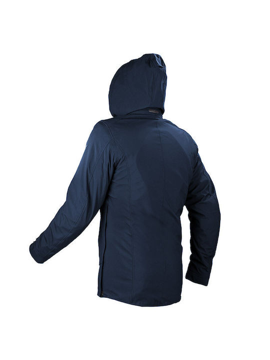 Nordcode Ergo Winter Herren Motorradjacke Softshell Dark Blue